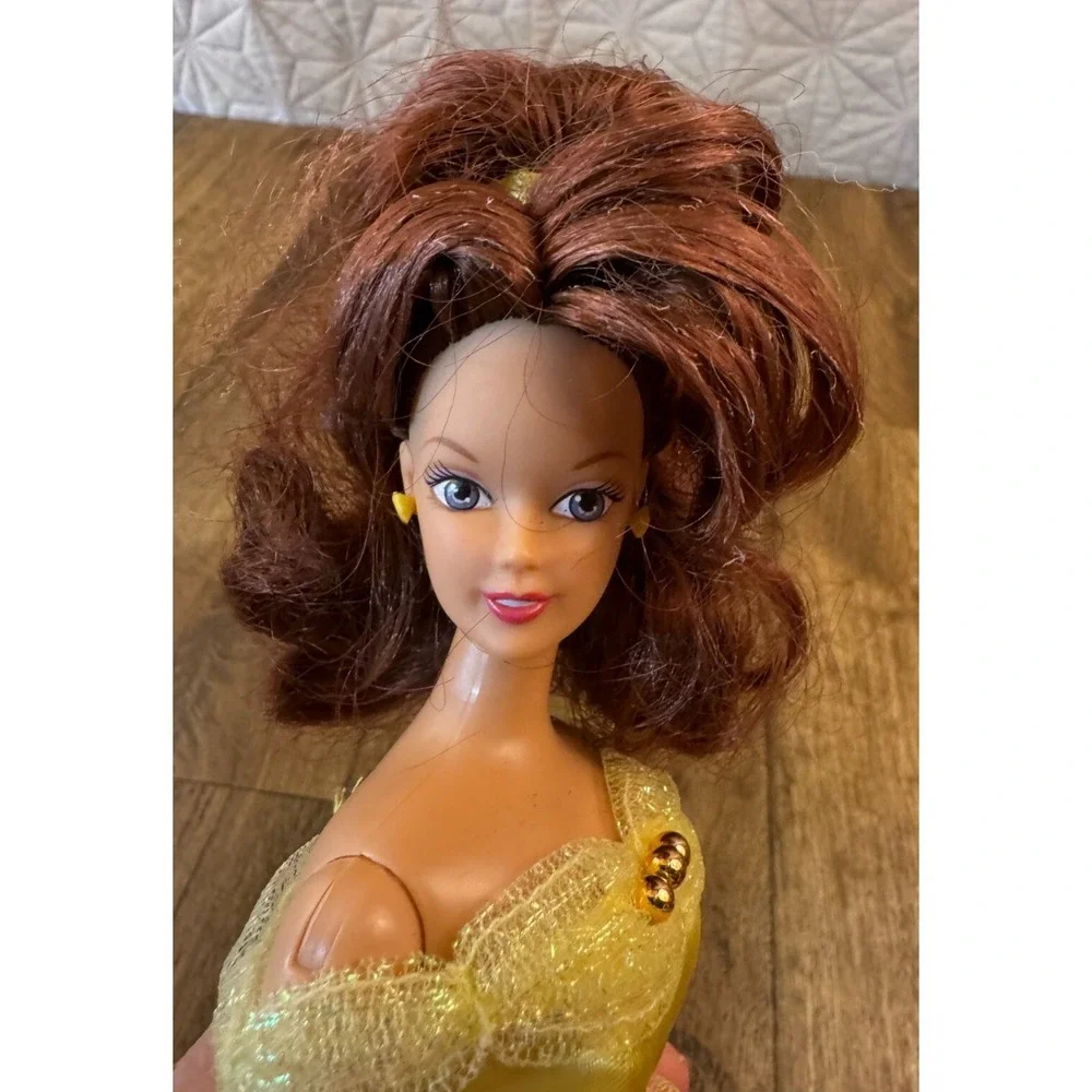 Vtg Disney Store‎ Princess Belle Beauty Beast Classic Doll Yellow Dress Retired